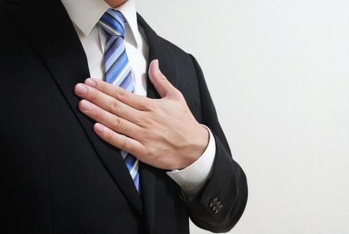 任せてと自信満々なビジネスマン② 任せてと自信満々なビジネスマン② 任せて,自信,信頼の写真素材