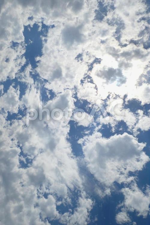 雨上がりの不思議な雲 空,雲,青空の写真素材