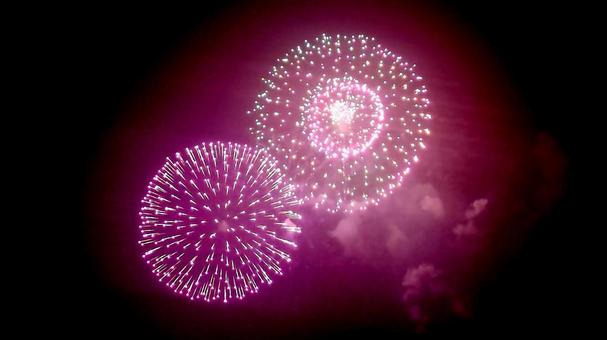 打上げ花火 夏の景色 打上げ花火 夏の景色 花火,夏,夏祭りの写真素材
