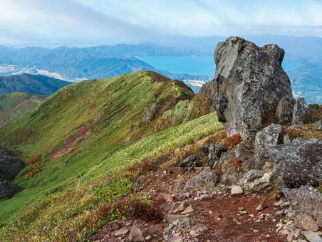 紅葉の秋田駒ケ岳 秋田駒ケ岳,ムーミン谷,紅葉の写真素材