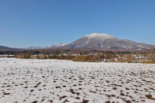 雪　長野県　黒姫山 自然,素材,雪の写真素材
