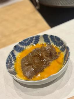 濃厚卵と牛肉 濃厚,たまご,卵の写真素材