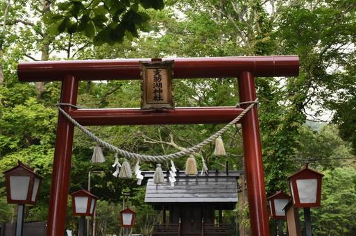 支笏湖神社 支笏湖神社 支笏湖,夏,自然の写真素材