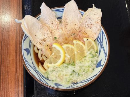 鶏肉うどん 鶏肉うどん うどん,肉,食事の写真素材