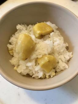 栗ご飯 栗ご飯,栗,むき栗の写真素材