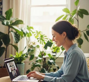 ビジネスシーン　パソコン作業の写真