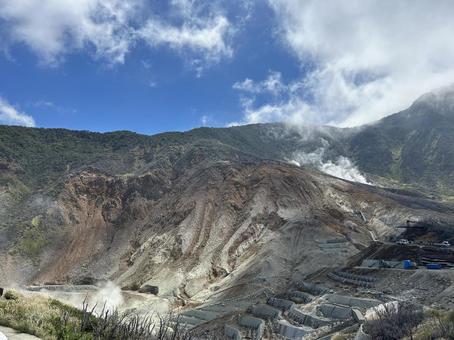 大涌谷 神奈川県,箱根,風景の写真素材