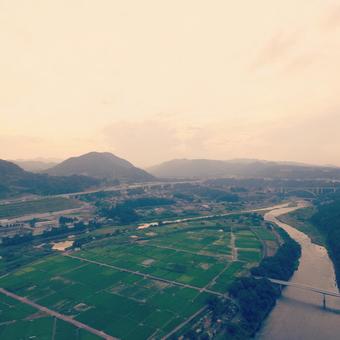 田園風景 田園風景の写真