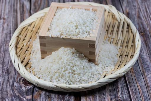 北海道産の「ゆめぴりか」の新米 お米,ごはん,主食の写真素材