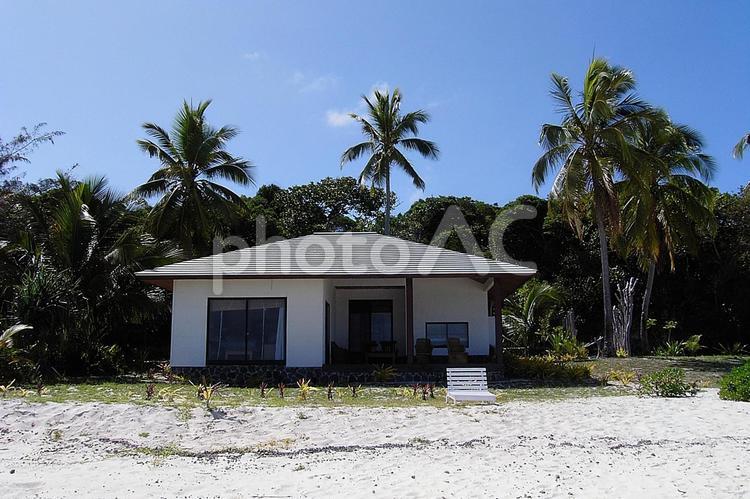 ウヴェア島　201　バンガロー ニューカレドニア,ウヴェア島,楽園の写真素材