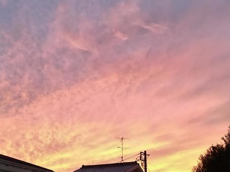 夕暮れの空 夕暮れの空の写真