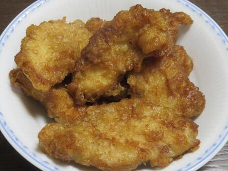 トリ天 トリ天,フライ,献立の写真素材