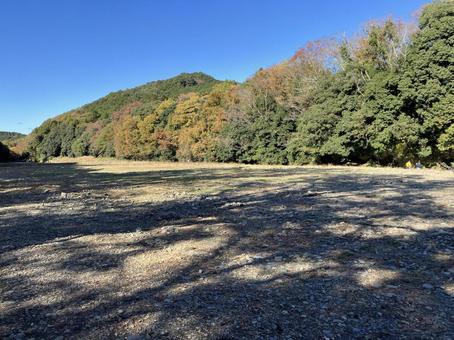 嵐山渓谷の河原風景（秋） 嵐山渓谷,嵐山,渓谷の写真素材
