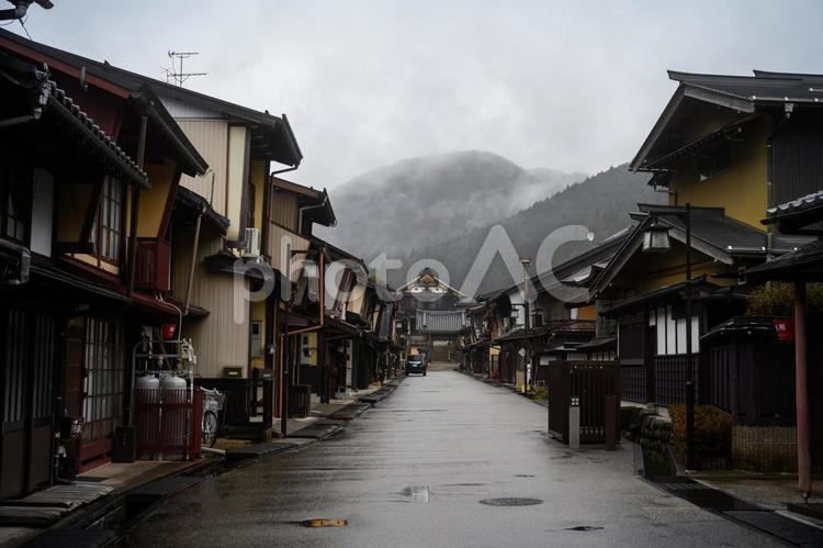 郡上市の町並み 郡上市,郡上八幡,町並みの写真素材