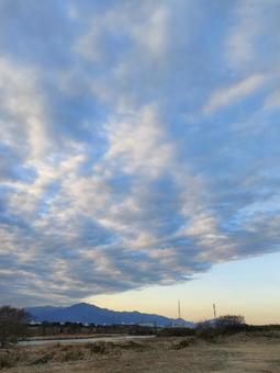 青空と雲 青空と雲の写真