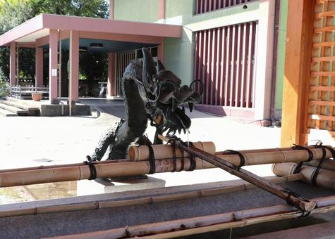 生國魂神社　手水舎 生國魂神社,手水舎,いくくにたまじんじゃの写真素材