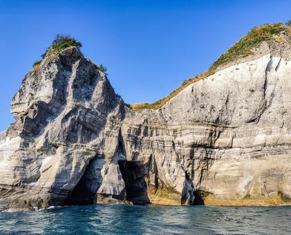 西伊豆　堂ヶ島マリン 遊覧船からの眺め 堂ヶ島,遊覧船,観光船の写真素材