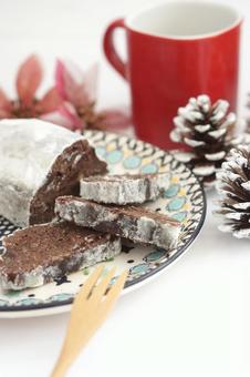 シュトーレン　ショコラ シュトーレン,シュトレン,ショコラの写真素材