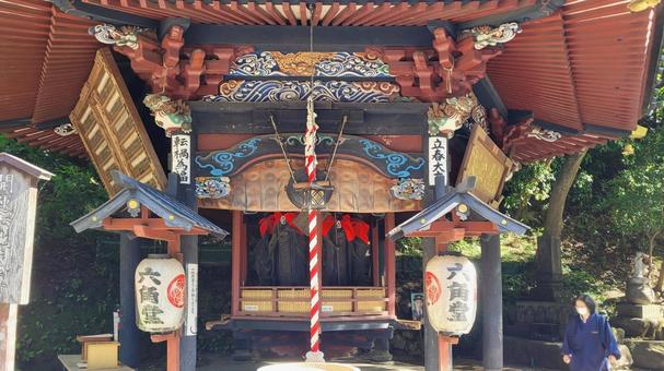 坂東33観音 16番 水澤寺 六角二重塔 水澤寺,五徳山,六角二重塔の写真素材