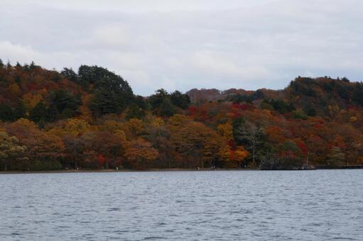 十和田の秋 十和田湖,青森県,紅葉の写真素材