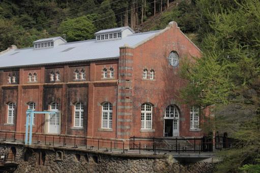 愛媛県別子銅山　旧端出場水力発電所 旧端出場水力発電所,端出場水力発電所,別子銅山の写真素材