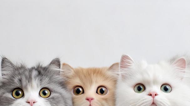 3匹の猫 3匹の猫の写真