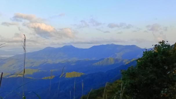 早朝の枝折峠 枝折峠,山,早朝の写真素材