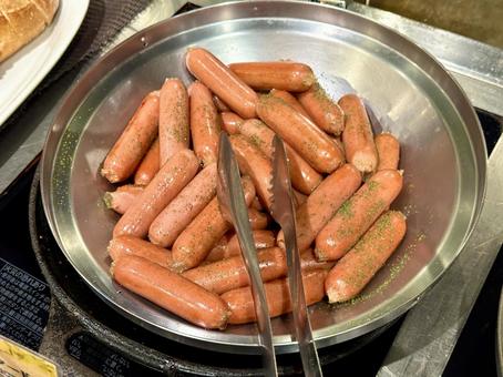 バイキング　ソーセージ 一口サイズ,ソーセージ,ウインナーの写真素材