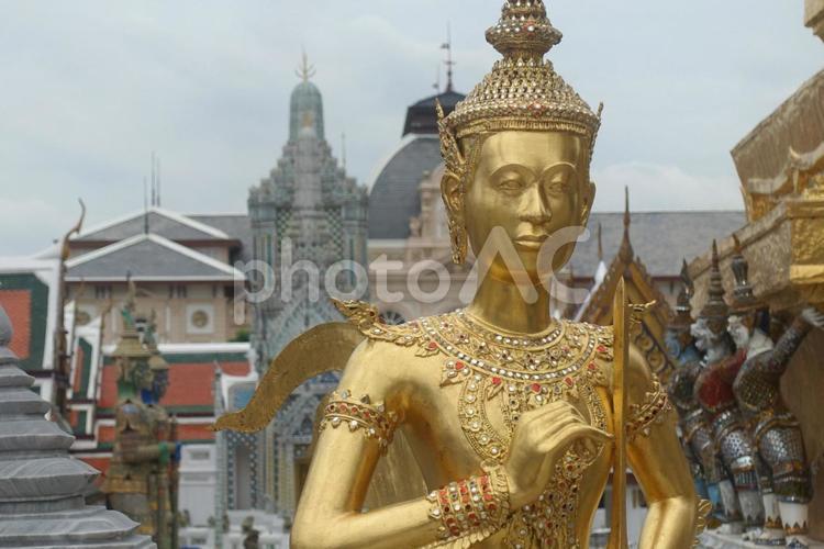 黄金の仏像（タイ・ワット・ポー） 仏像,ワット・ポー,タイの写真素材