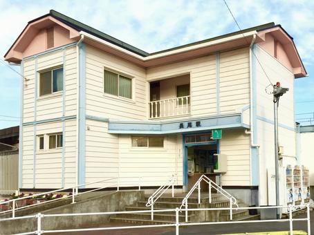 琴電長尾駅の駅舎 高松琴平電鉄,琴電,ことでんの写真素材