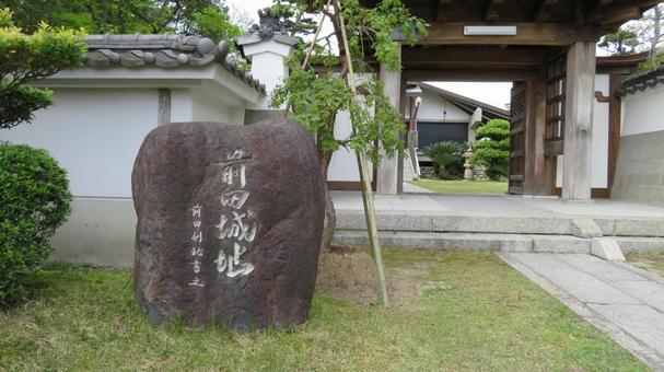 前田城 前田城址 石碑 前田城 前田城址 石碑 前田城,前田利家,生誕地の写真素材