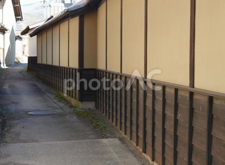 海野宿の裏路地 海野宿,裏路地,路地の写真素材