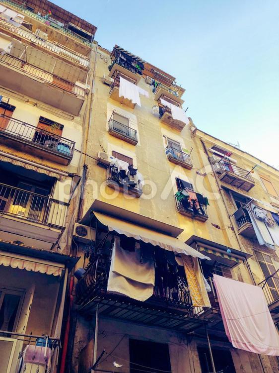イタリア　ナポリ　街並み イタリア,ナポリ,街並みの写真素材