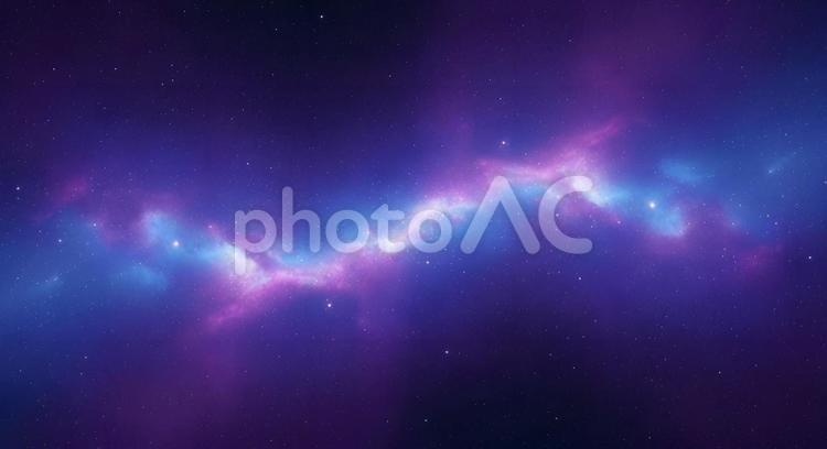 幻想的に広がる銀河と輝く星のベール 宇宙,銀河,星雲の写真素材