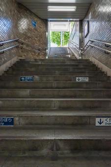 地下鉄の出口（浜町駅） 地下,出口,地上の写真素材
