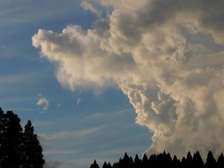 大きな雲 大きな雲の写真