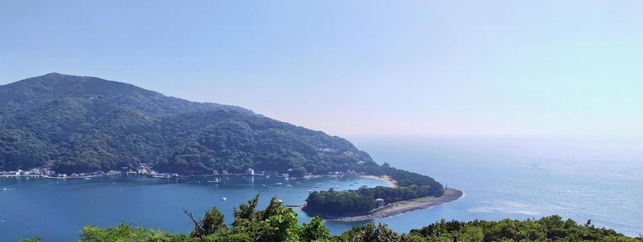 入り江のある海の風景 入り江のある海の風景の写真