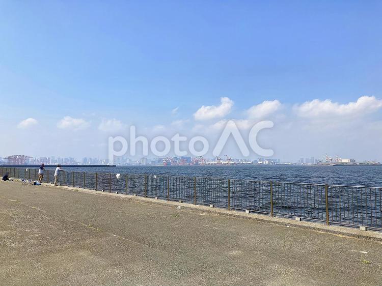 東京風景・東京湾 東京湾,海,海上の写真素材