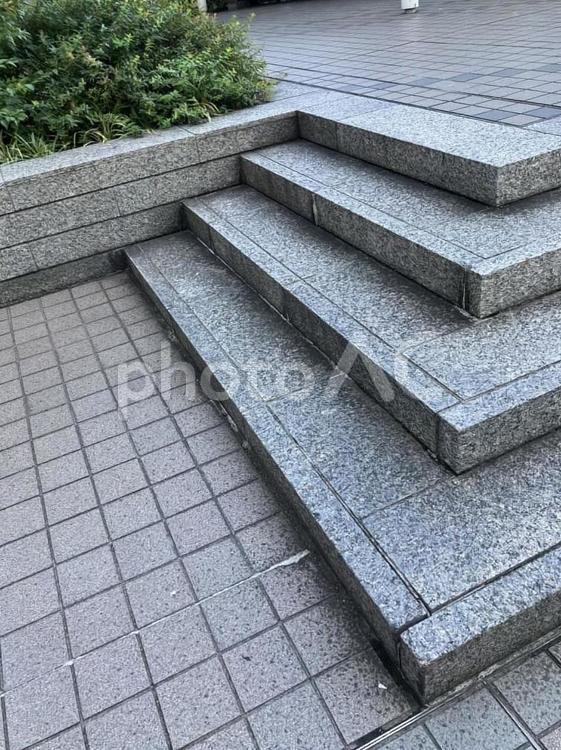 石造りの階段2 縦長写真,階段,石造りの写真素材