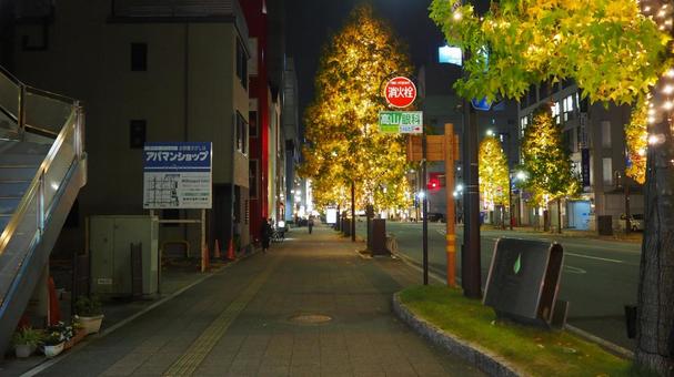 高崎駅周辺のクリスマスイルミ（高崎市） クリスマス,イルミネーション,冬の写真素材