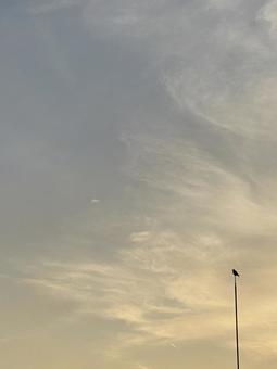 曇り空シリーズ、優しい夕暮れの写真