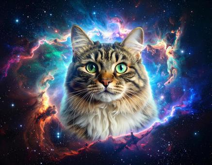 宇宙と猫 宇宙と猫の写真