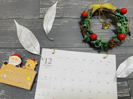 12月カレンダー 12月,12月カレンダー,カレンダーの写真素材