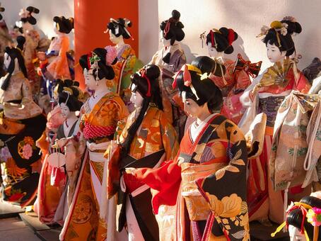 市松人形 人形,市松人形,日本人形の写真素材