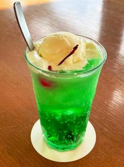 メロンソーダ メロンソーダ メロンソーダ,飲み物,喫茶の写真素材