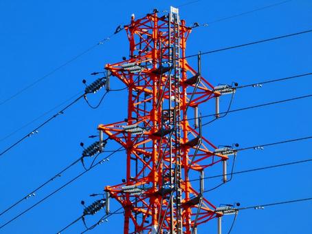 大切なインフラ・送電鉄塔 大切なインフラ・送電鉄塔 鉄塔,送電線,碍子の写真素材