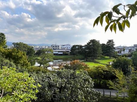 高台から見る奈良の風景 奈良,風景,景色の写真素材