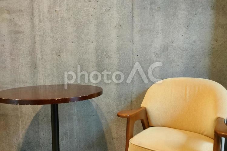 お洒落なカフェの背景素材 カフェ,喫茶店,レストランの写真素材