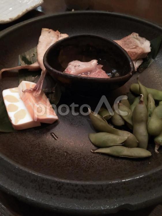 お酒のアテ盛り合わせ　appetiser アテ,つまみ,盛り合わせの写真素材