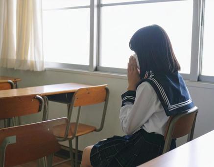 ひとりの教室の写真